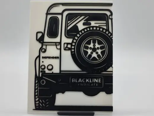 2D Wall Art Land Rover Defender 90 Classic