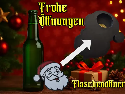 Flaschenöffner Bottle Weihnachtsmann xmas