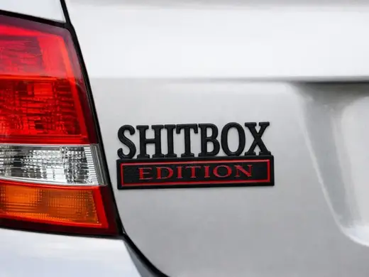 Shitbox Edition Car Badge Emblem