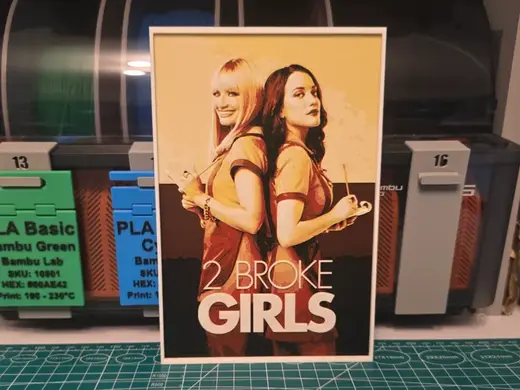 2 Broke Girls Show Poster - Hueforge Art