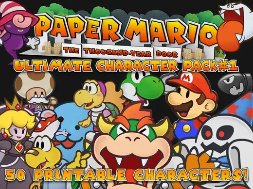Ultimate PaperMario Fan Art Pack! +50 Characters