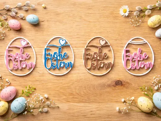 Frohe Ostern Ei-Anhänger Ornament Geschenk