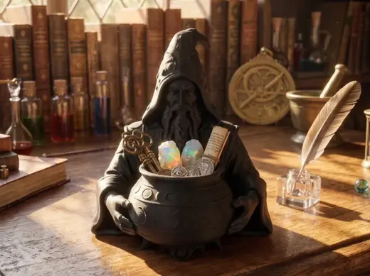 Wizard Valet Tray - The Shadow Guardian