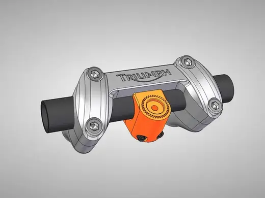 Triumph Street twin/cup QuadLock handlebar clamp