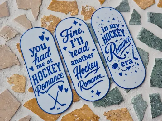 Hockey Romance Bookmark