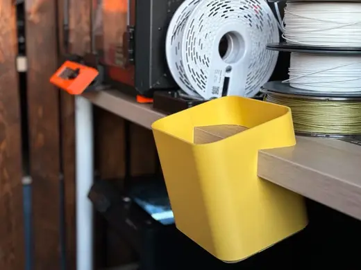 Bin for IKEA LAGKAPTEN desk and LACK table