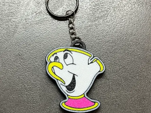 Chip from Beauty and the Beast keychain
