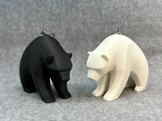 Abstract Bear – Figurine or Keychain