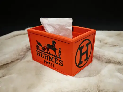 爱马仕纸巾盒/自沉式/一体打印