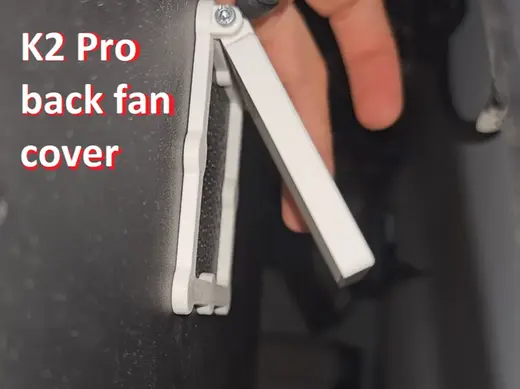 Creality K2 Pro automatic rear fan cover