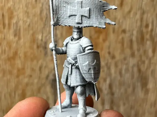 miniature templier 4 porte étendard dnd