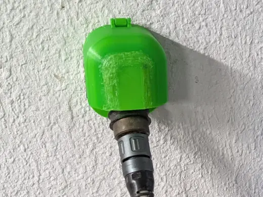 Hose bib cover swing open