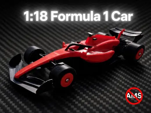 Detailed 1:18 Formula 1 Car