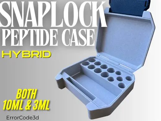 Snaplock Peptide Case HYBRID (10ml & 3ml)