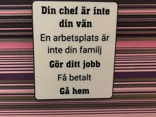 Din chef är inte din vän