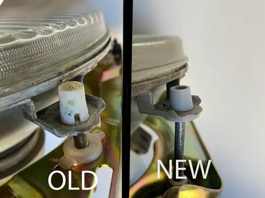 Headlight adjustment clip for VW Golf 2 Mk2