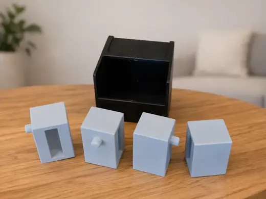 4 pieces in a box puzzle
