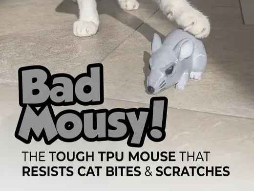 Bad Mousy! – The Indestructible TPU Cat Toy