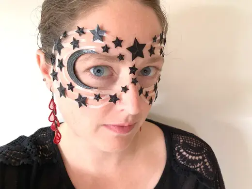 Flexible Moon and Stars Masquerade Mask