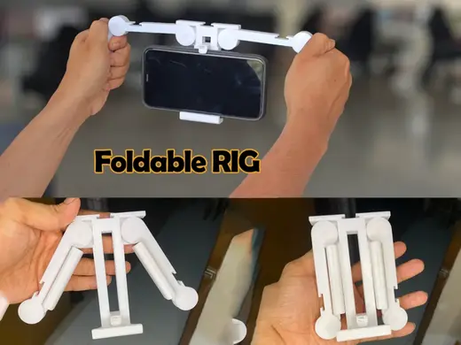 Foldable Mini Smartphone Video Rig