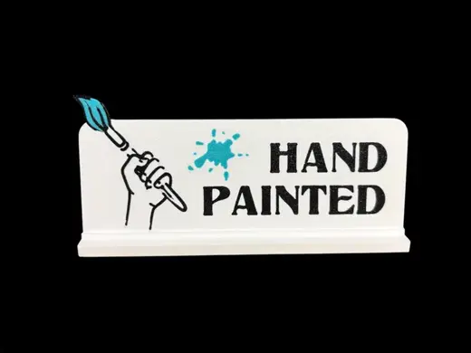 Hand Painted Sign - Left and Right Handed Versions