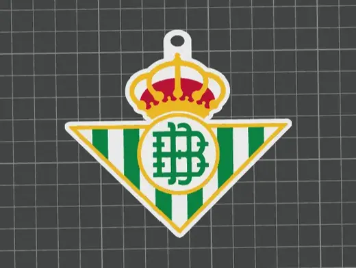 LLAVERO ESCUDO REAL BETIS
