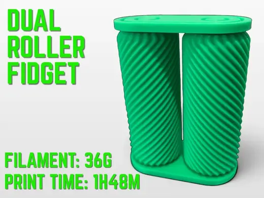 Dual Roller Fidget (Textured Stress Relief Toy)