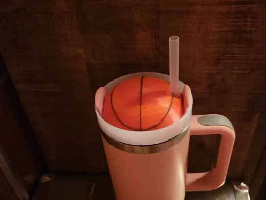 40oz travel mug topper (basketball)