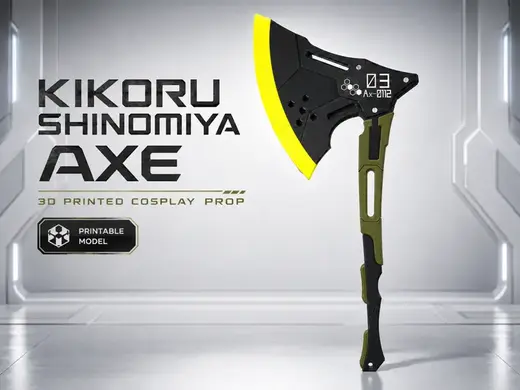 Kikoru Shinomiya Axe – 3D Printed Cosplay Prop