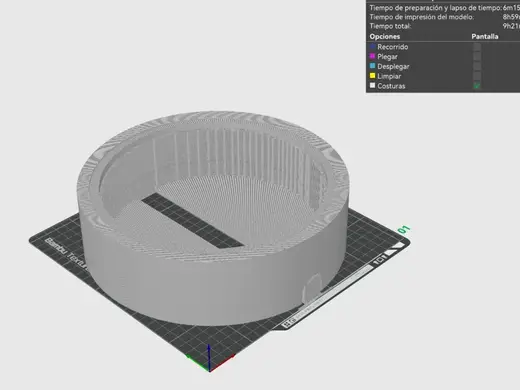 Molde para plafon led 25cm