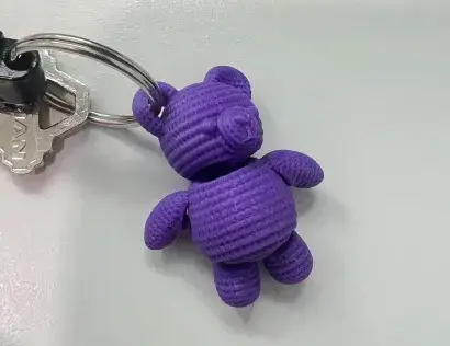 Articulated Crochet Bear Keychain