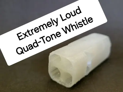 Extremely Loud Quad Toned Whistle