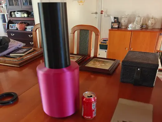 Nail polish bottle, container, song holder