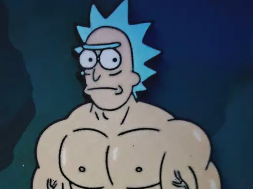 Rick and Morty - Buff Rick Magnet