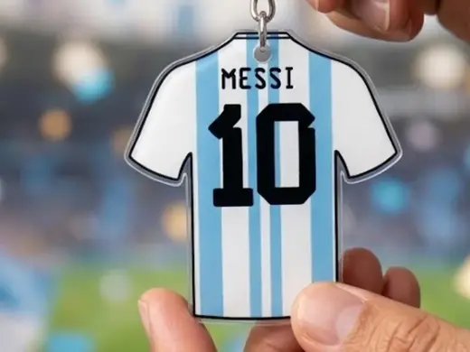 Chaveiro Camiseta Messi - Argentina fácil e leve