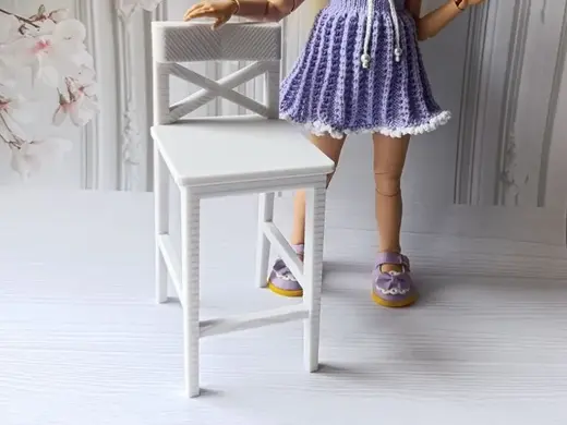 Modern Bar Stool Paola Reina (32cm/13" Doll Scale)