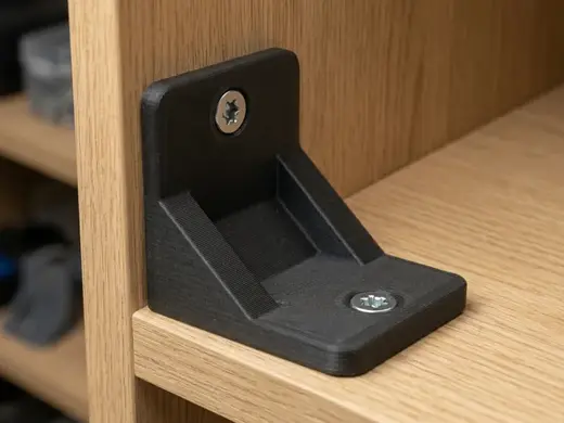 Angle brackets for shelves very strong