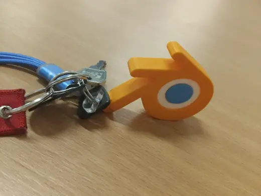 Blender_Logo key pendant