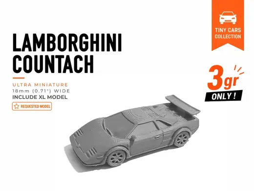 Tiny Lamborghini Countach – Mini Cars Series