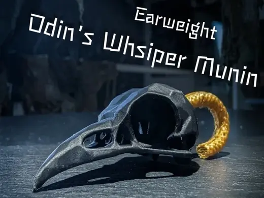 Odins Whisper – Munin | The Raven Skull Earweight