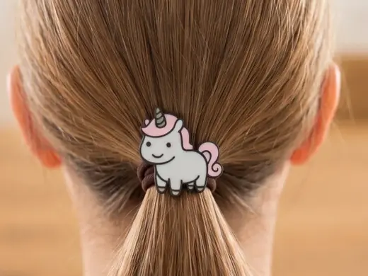Einhorn Haargummi-Charm / Haar-Accessoire