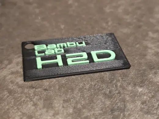 Portachiavi Bambulab H2D Design Art news minimal