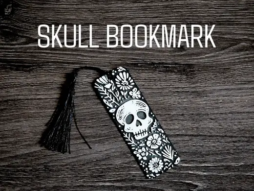 Bookmark - Skull