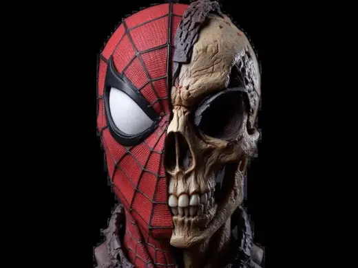 HD Spiderman battle damage 1