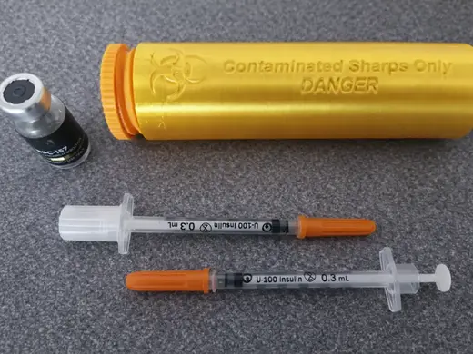 Portable Sharps Container | Travel Needle Holder