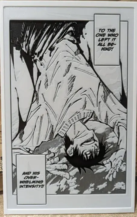 Toji Fushiguro's Intensity Hueforge 3D Manga Panel