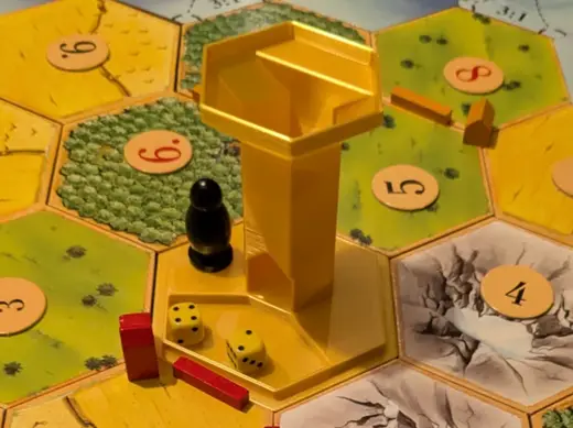 Catan Tile Dicetower for 10mm Dice