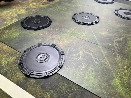 Set 6" Objective Markers / Zones for AoS Spearhead