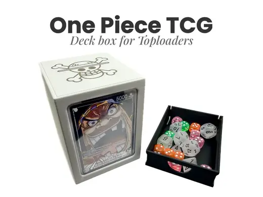 One Piece TCG deck box for Toploaders