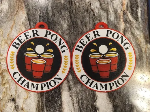 Beer Pong Champions Medal
